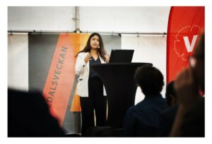 Nooshi Dadgostar talar i Almedalen 